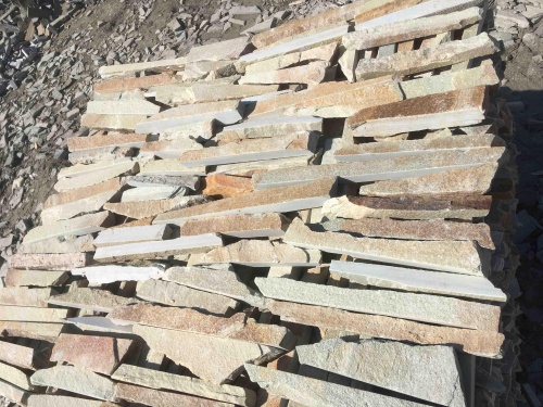 Горбушка златолит золотистый для облицовки купить в Александровске